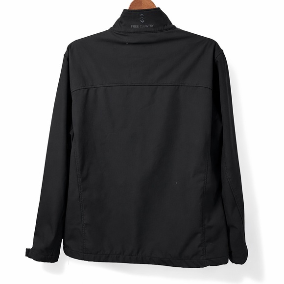 Free Country Men’s Black Softshell Jacket – Full Zip – Lightweight-Size Large - Picture 2 of 6